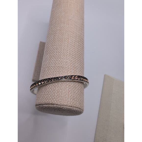 Brighton "LIGHT HEARTED" Swarovski Crystal Wavy Bangle Bracelet - Picture 8 of 8